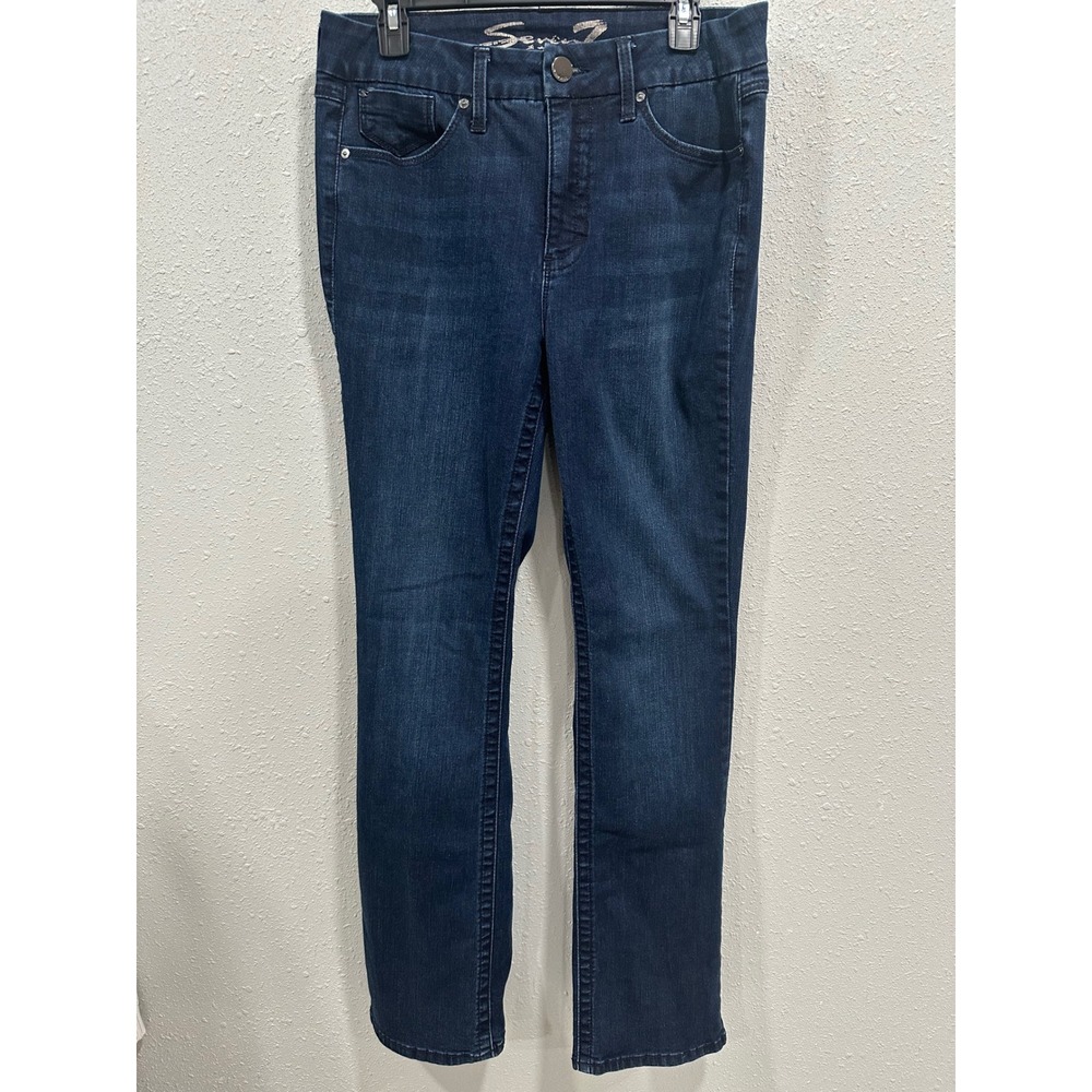 Seven7 TummyLess High Rise Bootcut Jeans Dark Wash‎ Women's Size 10 Denim